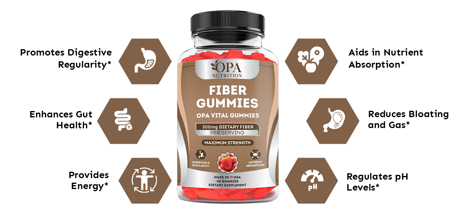 Benefits of Gummy Fiber Supplements  from OPA Nutrition